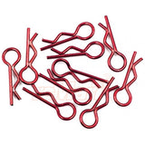 Yeah Racing RC Body Clips Laser Red (10pcs)