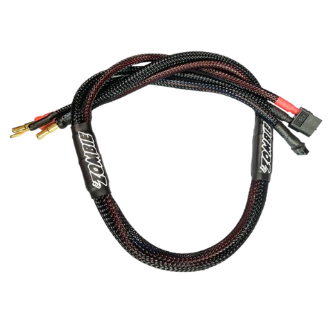 Zombie XT60, 4/5mm plug 600mm Balance Charging Cable (All Black)