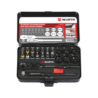 Wurth 1/4 Inch Metric Socket Assortment (096511023) 23 Piece Portable Tool Kit