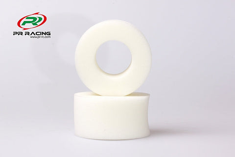 PR 1/10   2.2" Rear Truggy Foam Tyre Inserts (soft) white 2pc