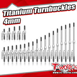 TBS-4 Titanium Turnbuckles 4mm (6AL/4V grade titanium)