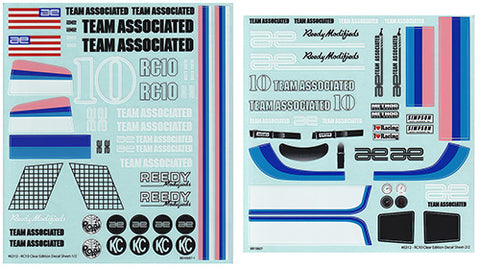 RC10CC Decal Sheet