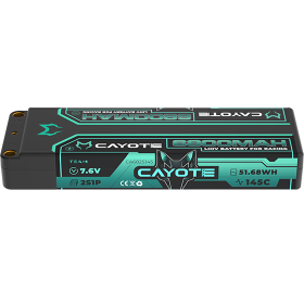 CAYOTE Racing Lipo Battery, 145C, 6800mAh, 7.6V, 51.68Wh