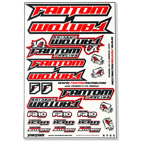 Fantom Racing Stickers / Decals