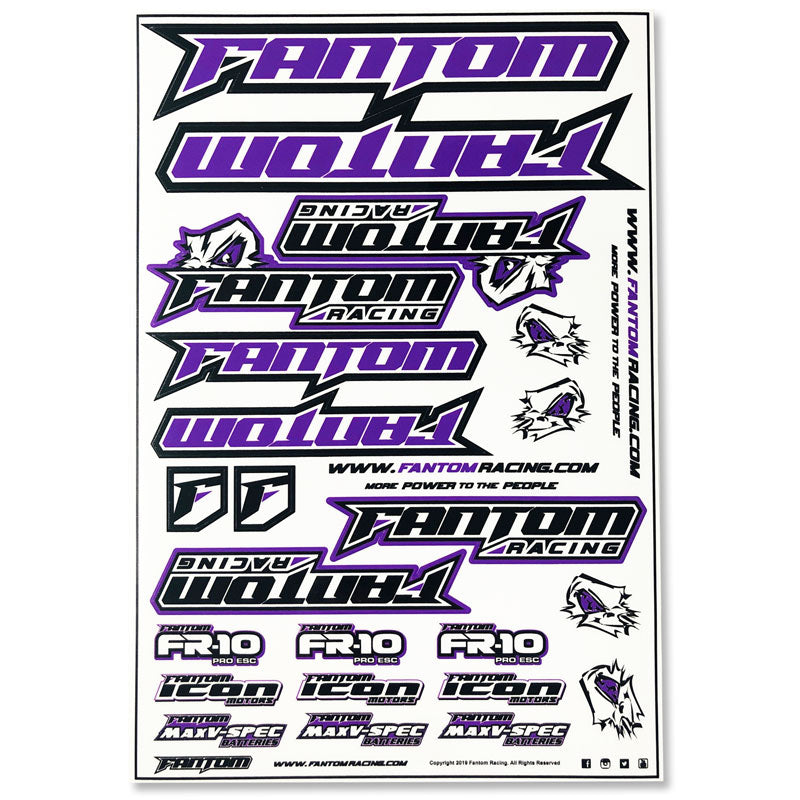 Fantom Sticker Fantom Racing Stickers / Decals – Speedy RC