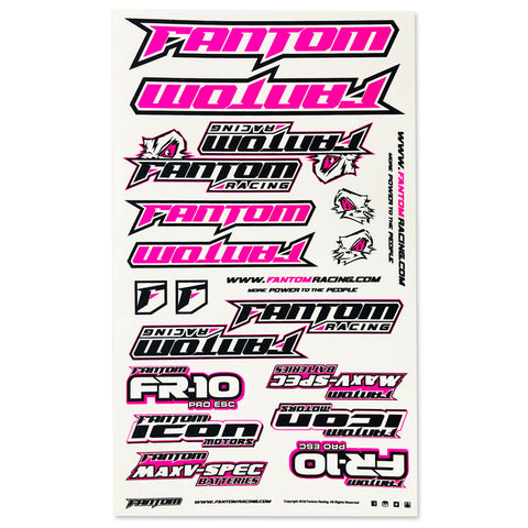 Fantom Racing Stickers / Decals