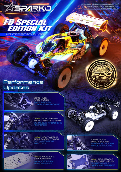 Sparko F8SE 1/8 Nitro Buggy Kit - Special Edition