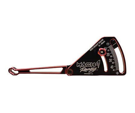 MACH-1 RACING 10-45MM RIDE HEIGHT GAUGE BLACK / RED