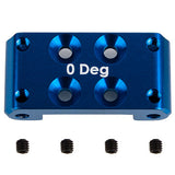 RC10B7 FT Front Bulkhead, 0 deg., blue aluminum