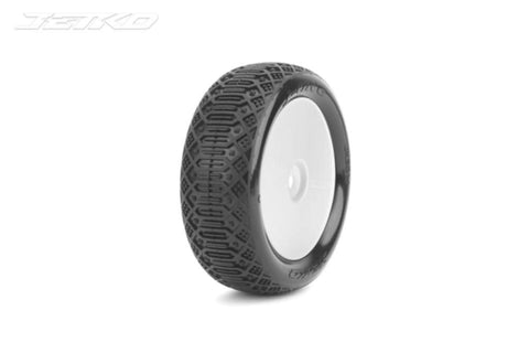 JETKO J-One 1/10 2WD Front Buggy Mounted Tires (Pre-Glued)