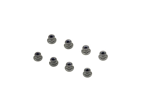 <B07303> M3 FLANGED NYLON NUT (Black/8pcs)