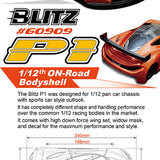 Blitz 60909 P1 1-12th GT12 Pan Car Body