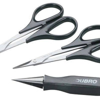 DUBRO 2331 BODY REAMER, SCISSORS (STRAIGHT) & SCISSORS (CURVED) (1 Ea /PKG)