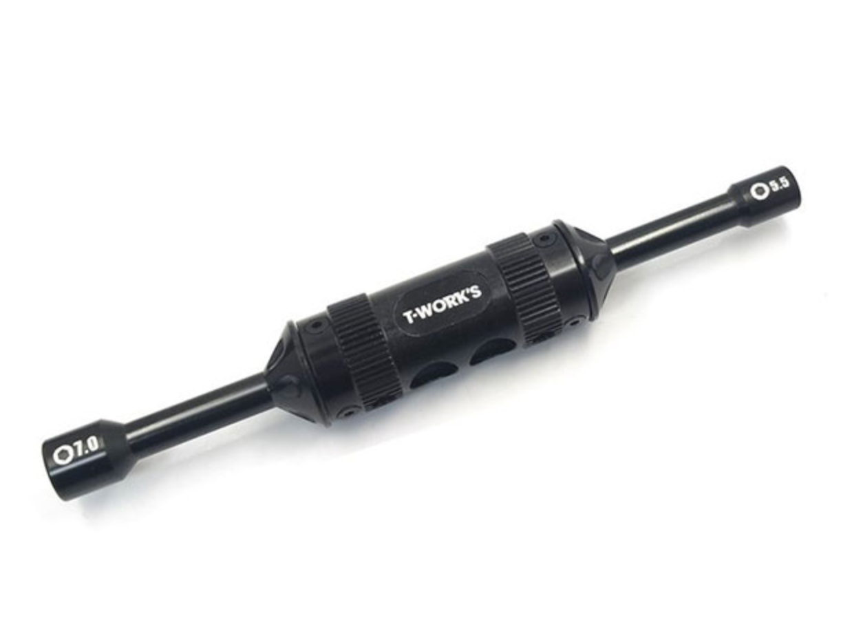 TT-060-A Hard Coated 7075-T6 2-Way Socket Driver 5.5 & 7.0mm