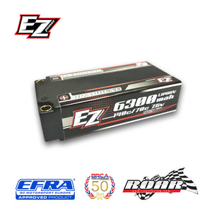 EZ Power 2S 7.6V 6300mAh 140C 'Long-Run' LiPo HV Shorty Battery