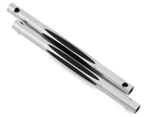 RC10T diamond nose brace tubes, black - 2pc