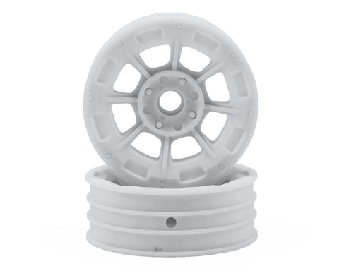 Hazard - 1.9" RC10 front wheel - white (3/16 x 5/16" flanged bearing fit)