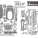 TS-045 Shiny Graphite Sticker (For Sanwa & Airtronics M17 )