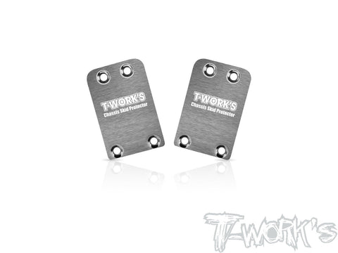 Stainless Steel Rear Chassis Skid Protector ( Mugen MSB1 ) 2pcs.