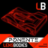 LENSBODIES 1/12 ONROAD BODY PONENTE LIGHT WEIGHT (0.5mm)