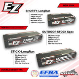 EZ Power 2S 7.6V 6300mAh 140C 'Long-Run' LiPo HV Shorty Battery