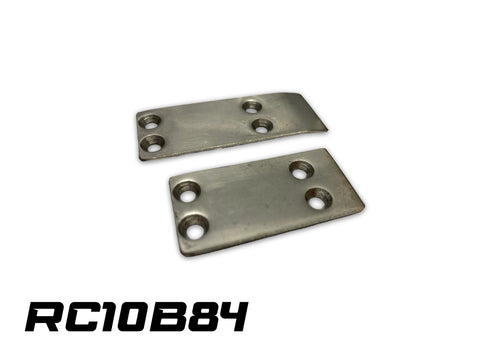 SRC Stainless Steel Front and Rear Chassis Skid Protector RC10B84 2pcs.