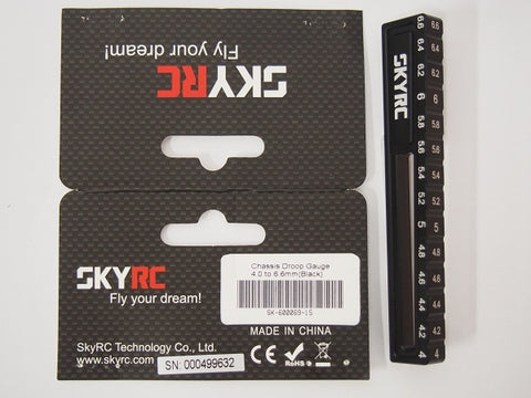 Chassis Droop Gauge 4-6.6mm (black)