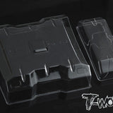 TE-129-1 1/10 Lexan Flat Rear Wing With Center Divider 6.5" Wide 2pcs.