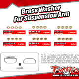 TE-243-S Brass Washer Set For Suspension Arm 3 x 7.5 ( Each 8pcs. )