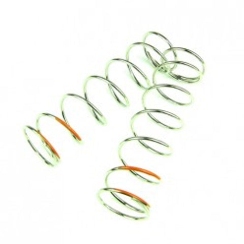 TKR6093 Shock Spring Set (front, 1.6x7.5T, 80mm, orange, 6.11 lb/in)