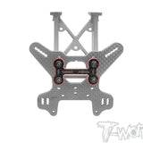 TO-328-M  Graphite Wing Mount One Piece Adapter ( For Mugen MBX8R/8/7R & Agama A319/A319E/Hong Nor X5B )
