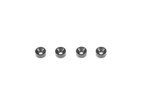 <TS047> ALU CONE WASHER 3x7.5mm (Black/4pcs)