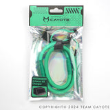 CAYOTE Power 2S 5mm Bullet Charge Cable & Wires, XT60 Connector, 450mm, Aurora Green