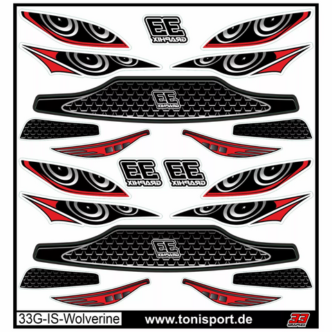 33Graphix Inside Headlight Sticker ZooRacing Wolverine MAX