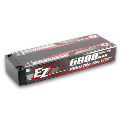 EZpower 2S 7.6V 6800mAh 140C LCG LiPo HV Battery