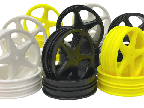 Losi XX 5 Spoke 2WD Set with Narrow 21mm Front Wheel (4pc)