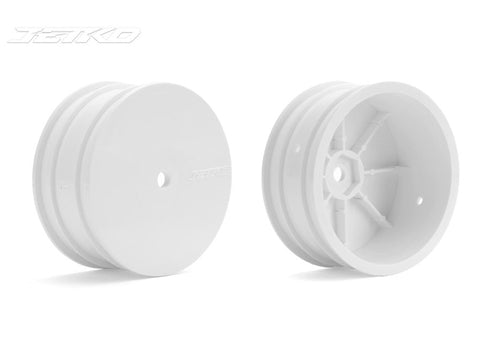 JETKO 1/10 4WD Front White Wheels (2pc)