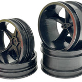 Losi XX 5 Spoke 2WD Set with Narrow 21mm Front Wheel (4pc)