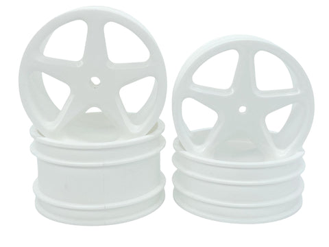Losi XX 5 Spoke 2WD Set with 26mm Wide Front Wheels (4pc)