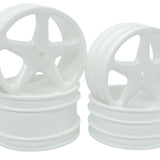 Losi XX 5 Spoke 2WD Set with 26mm Wide Front Wheels (4pc)