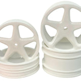 Losi XX 5 Spoke 2WD Set with Narrow 21mm Front Wheel (4pc)