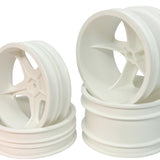Losi XX 5 Spoke 2WD Set with Narrow 21mm Front Wheel (4pc)