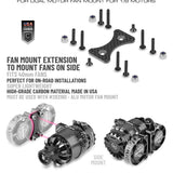 HUDY Alu Dual Motor Fan Mount Dia 42mm (2×30mm / 2×40mm)