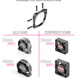 Carbon Dual Side Fan Extension for Alu Dual Motor Fan Mount