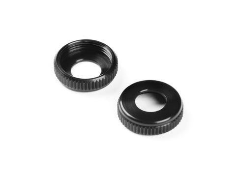 XRAY XLP Alu Cap for Shock Body - Black (2) - XY308328-K