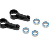 X4 Alu Dual Steering Arm - Black + Ball-Bearings (2)