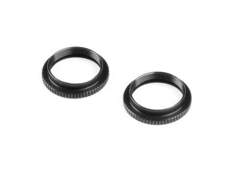 XRAY XLP Alu Shock Adjustable Nut - Black (2) - XY308045-K