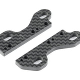 X4 Univ. Carbon Rear Upper Clamp -1mm for Uni Bulkheads (2)