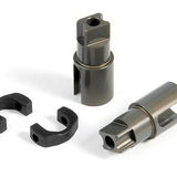 Alu Solid Axle Driveshaft Adapters (2) - Hard Coated