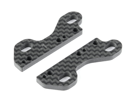 X4 Univ. Carbon Rear Upper Clamp -1mm for Uni Bulkheads (2)